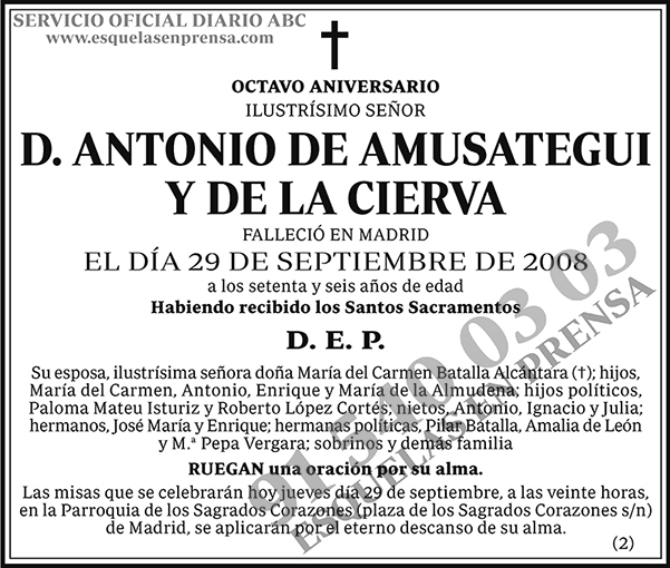 Antonio de Amusategui y de la Cierva